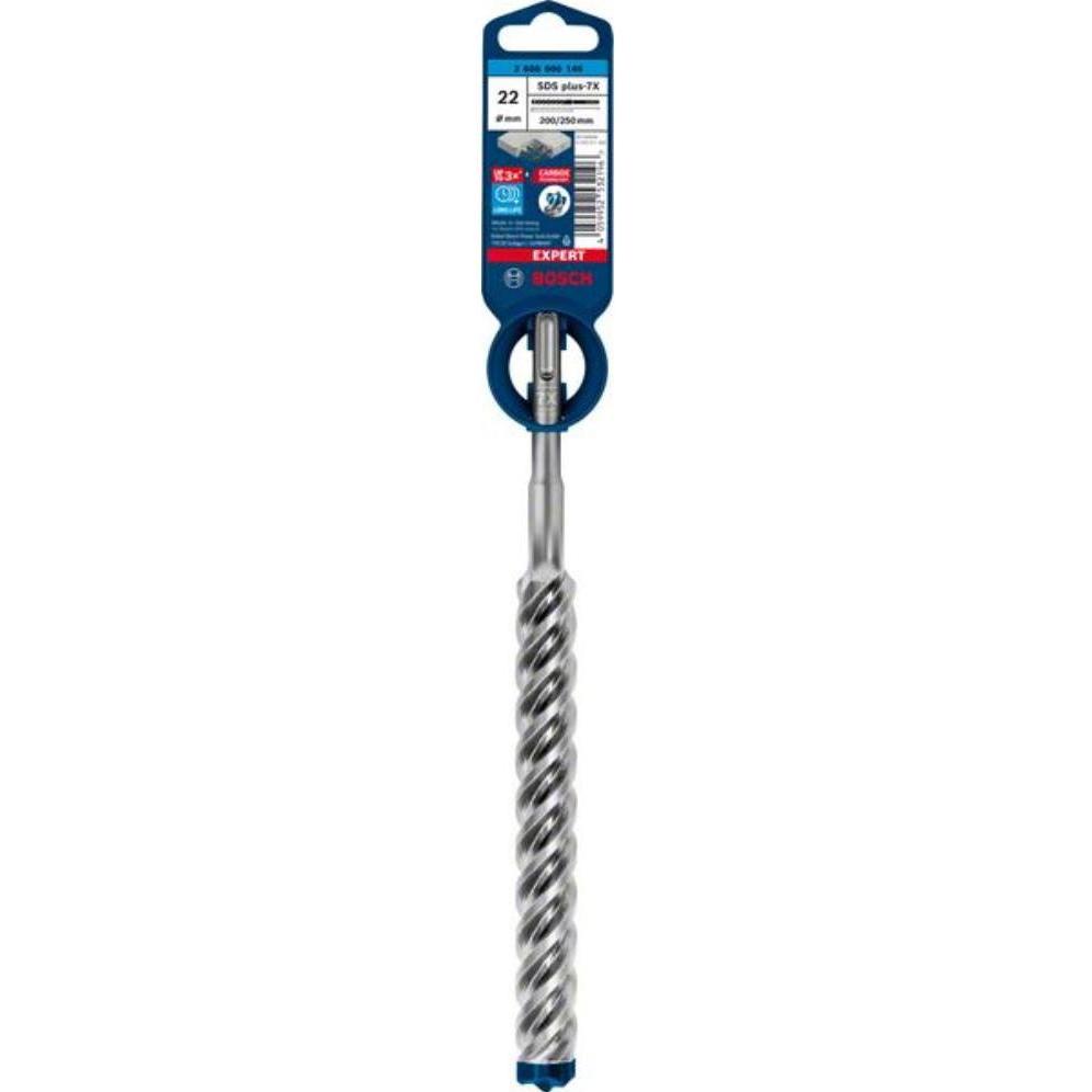 Thumbnail - Bosch Professional Zubehör, Bohrereinsatz, EXPERT SDS plus-7X Hammerbohrer, 22 x 200 x 250 mm (4-22 Millimeter)