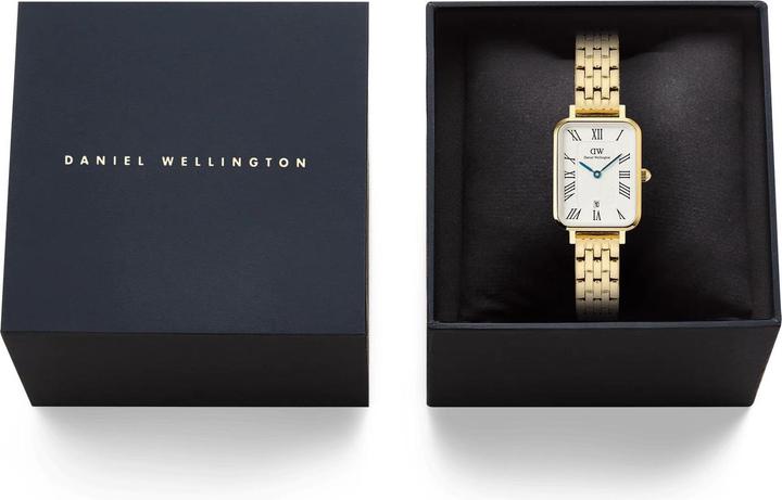 Produktbild Daniel Wellington - Quadro 20x26 Roman Numerals Date 5-link White Gold DW00100861