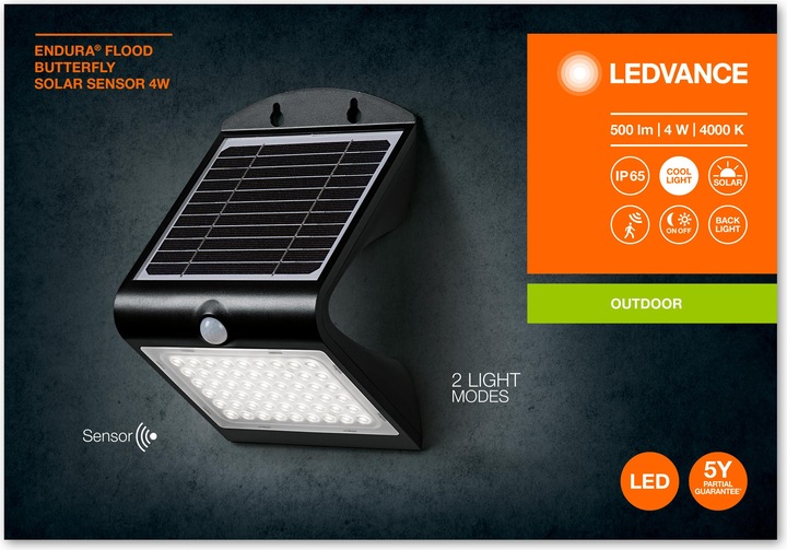 Immagine prodotto Ledvance Farfalla solare ENDURA Flood (500 lm)
