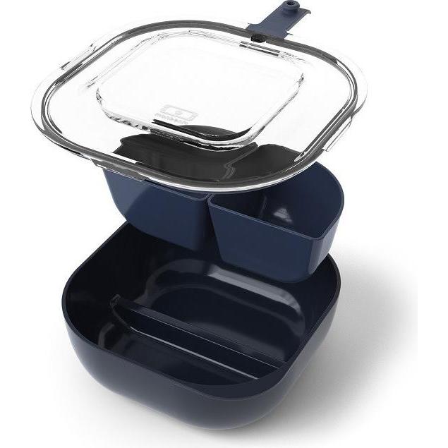 Thumbnail - Monbento Lunch Box MB Gourmet with 2 Compartments Made in France - Leakproof Lunch Box for Work/Sc, Lunchbox, Grau