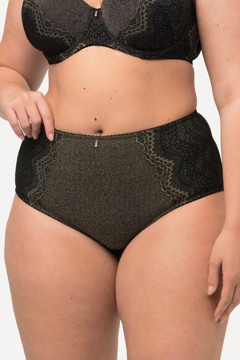 Produktbild Ulla Popken Midislip, goldglänzende Spitze, blickdicht (58)