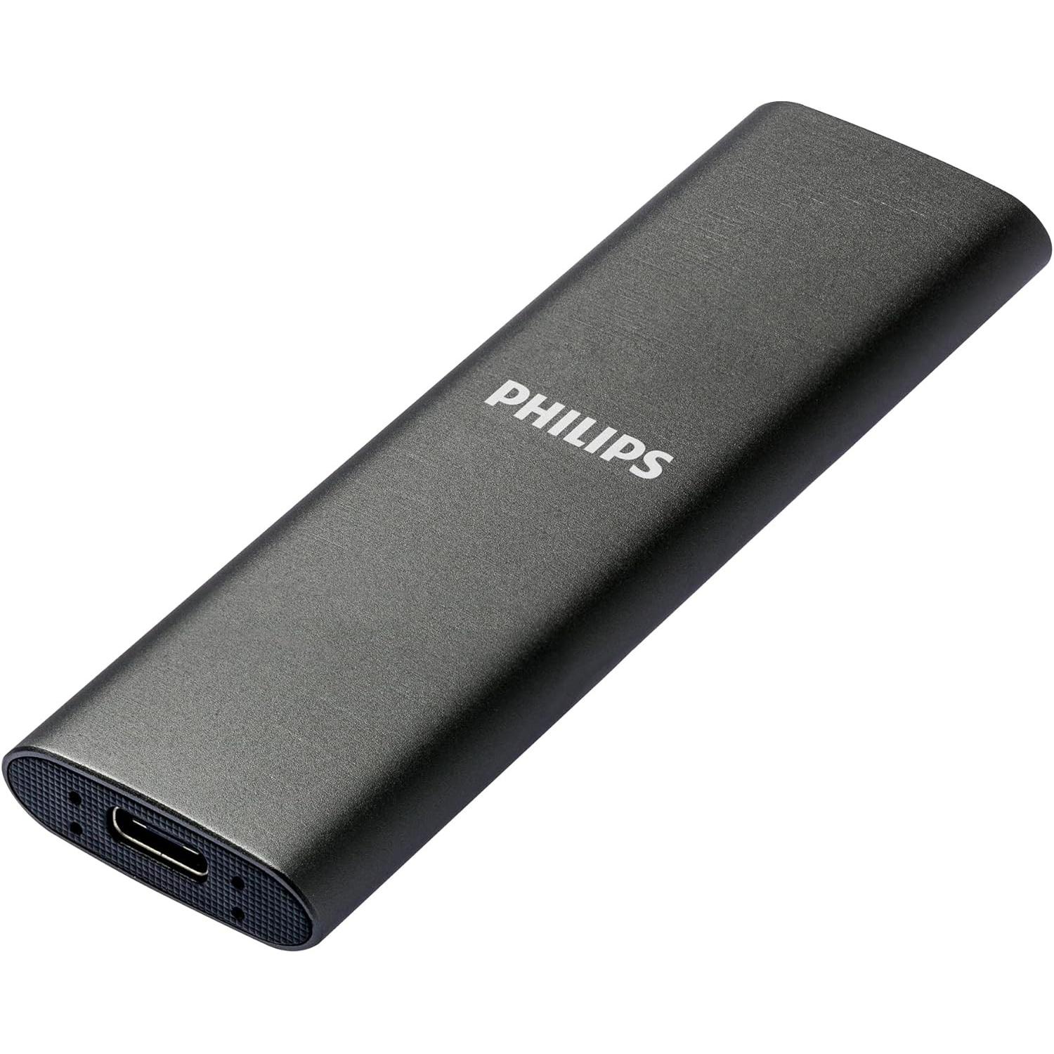 Philips Ultra Portable (1 TB), Externe SSD, Grau