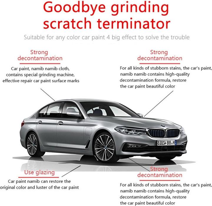 Actual product image König Design Pack of 2 Car Scratch Repair Nano Sparkle Cloth for Car Scratch Removal