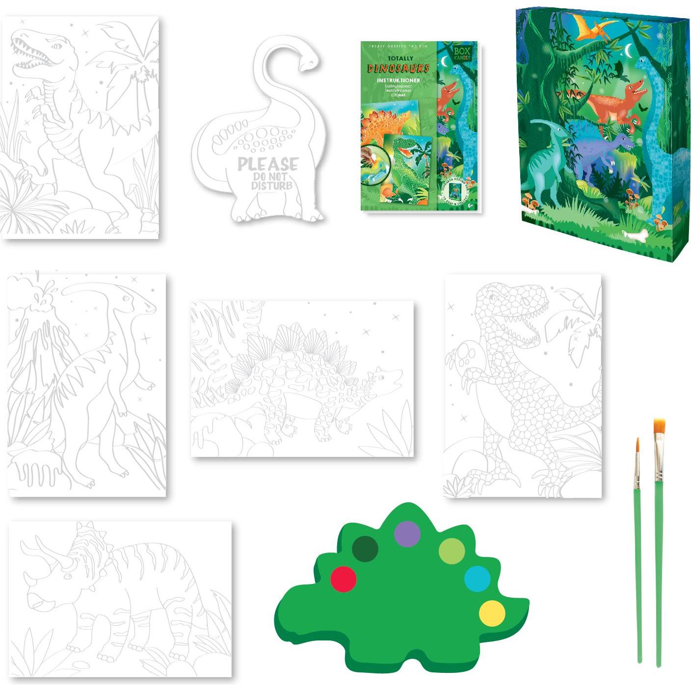 Thumbnail - Box Candiy Watercolor Art - Totally Dinosaurs - (BC-1929)