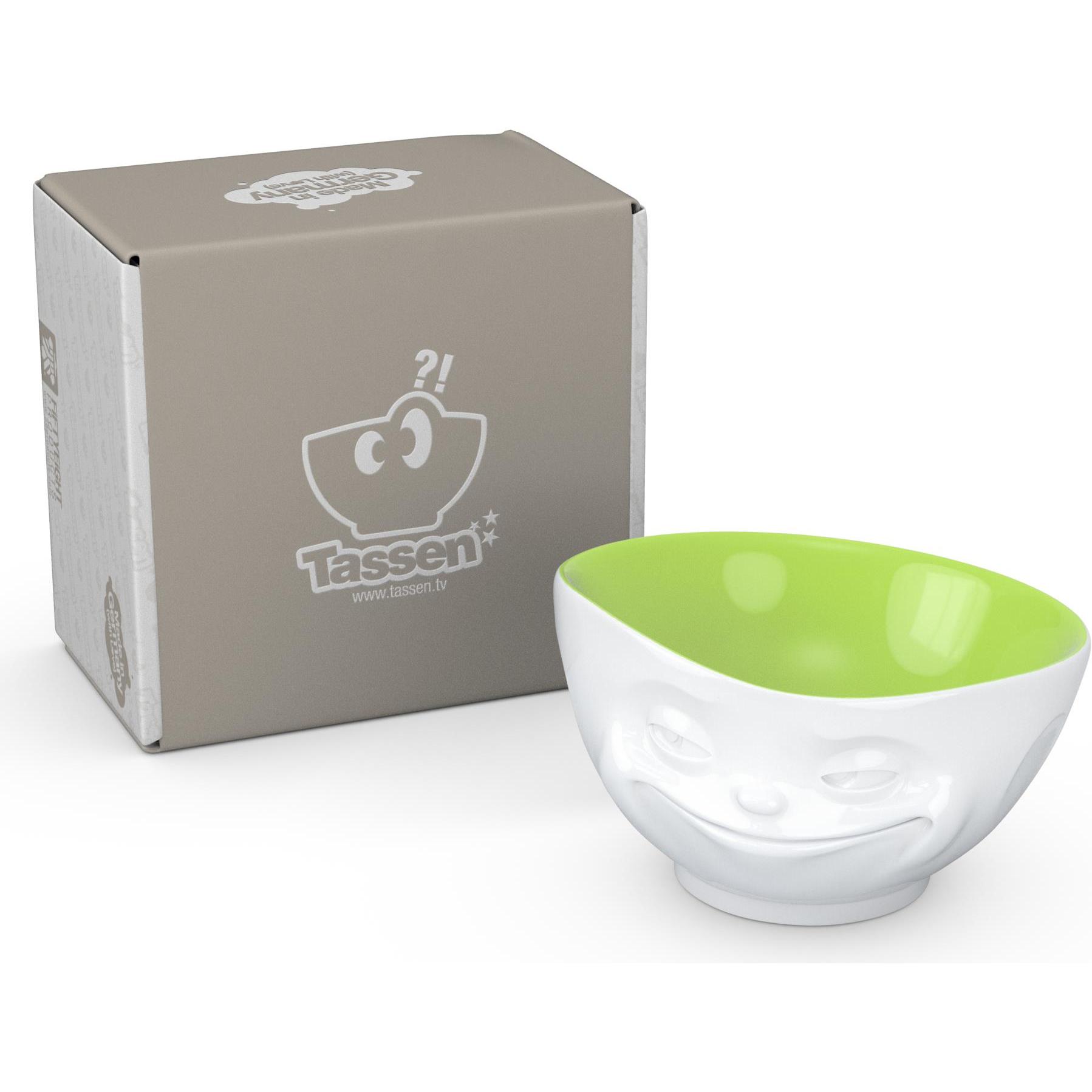 58 Products Schale - grinsend, Schüssel + Schale, Grün, Weiss