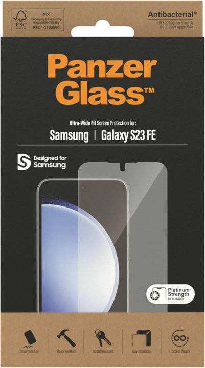 Actual product image PanzerGlass Ultra-Wide Fit (1 Piece, Samsung Galaxy S23 FE)