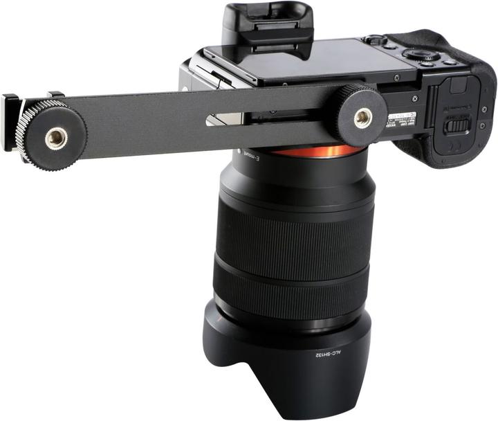 Actual product image Boya BY-C01 Aluminium camera rail (Mounting bracket)