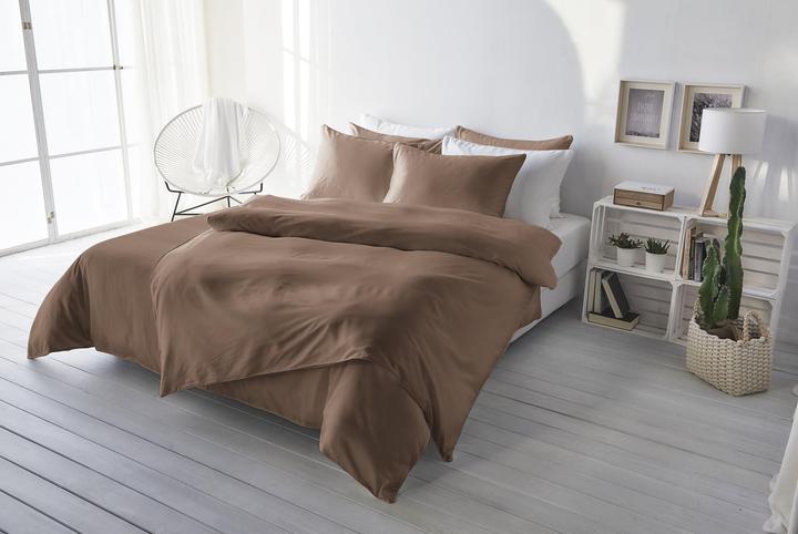 Image du produit Living Home Uni satin (Set de linge de lit, 240 x 240 cm, 65 x 100 cm)