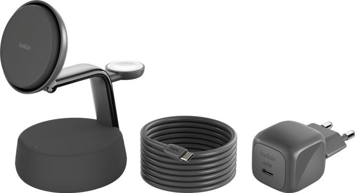 Produktbild Belkin UltraCharge Pro 3-in-1 Qi2 Ladestation (25 W)