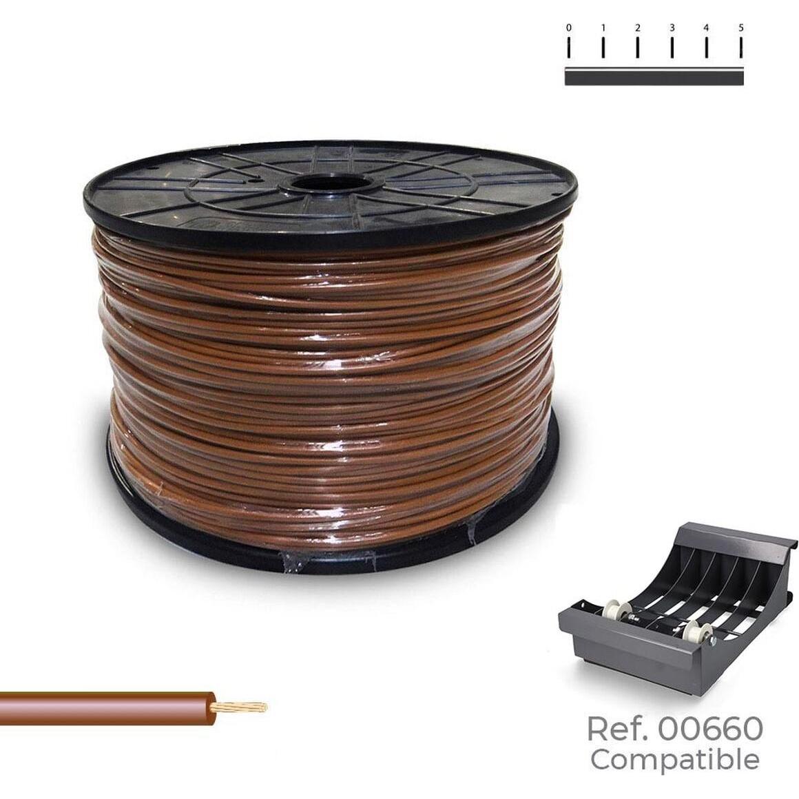 Sediles, Tubo + Canalina per cavi, Elektrische Schlauchleitung H07Z1-K Braun 1,5 Mm 500 M (500 m)