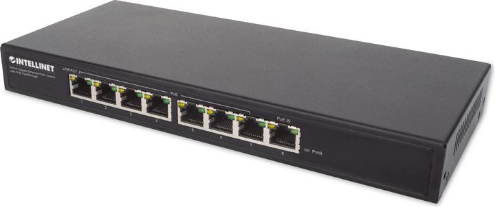 Immagine prodotto Intellinet Switch Gigabit PoE+ a 8 porte con PoE passthrough (8 Porti)