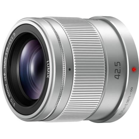 Panasonic Lumix G 42.5mm f1.7 ASPH OIS - silber (Micro Four Thirds), Objektiv, Silber