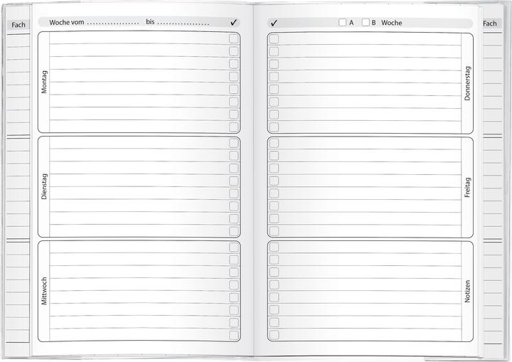 Produktbild Herlitz Hausaufgabenheft Kritzel Lineatur SL liniert DIN A5 Rand rundum, 48 Blatt (A5, Liniert, Weicher Einband)