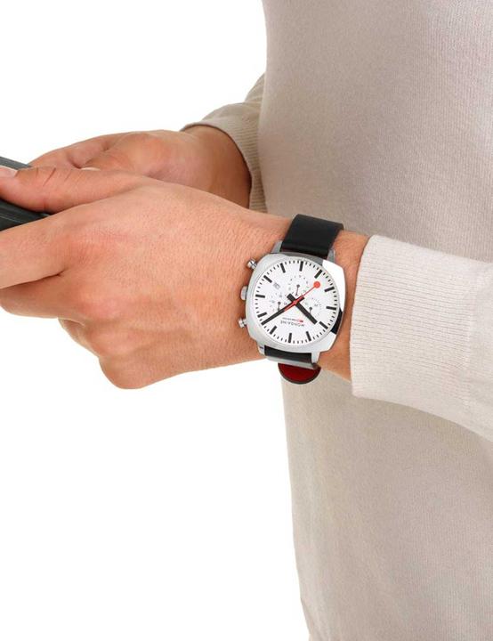 Immagine prodotto Mondaine Grand Cushion (Orologio da polso analogico, Fatto in Svizzera, Cronografo, 41 mm)