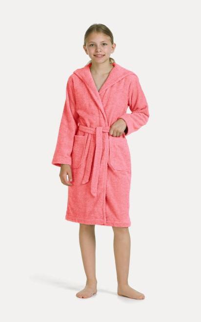 Actual product image Möve Superwuschel Kids &Teens Kapuzenmantel coral (152)