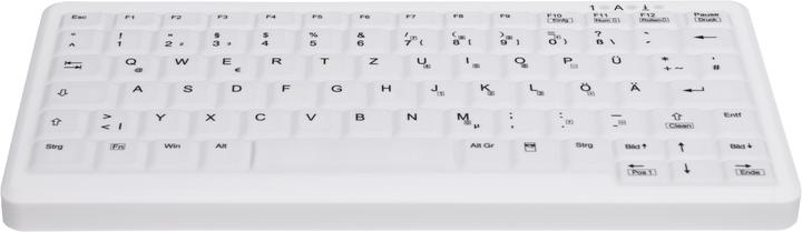 Immagine prodotto Active Key Tast AK-C4110 Piccola tastiera igienica senza fili a 2,4 GHz con CleanFunction USB bianca (EN) (DE, Cablato)
