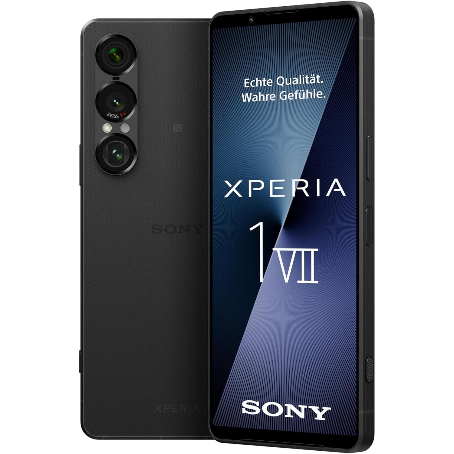 Sony Xperia 1 VII Neuer Ultra-Weitwinkelsensor Xperia Intelligence 2 Tage Akkulaufzeit (256 GB, Schw