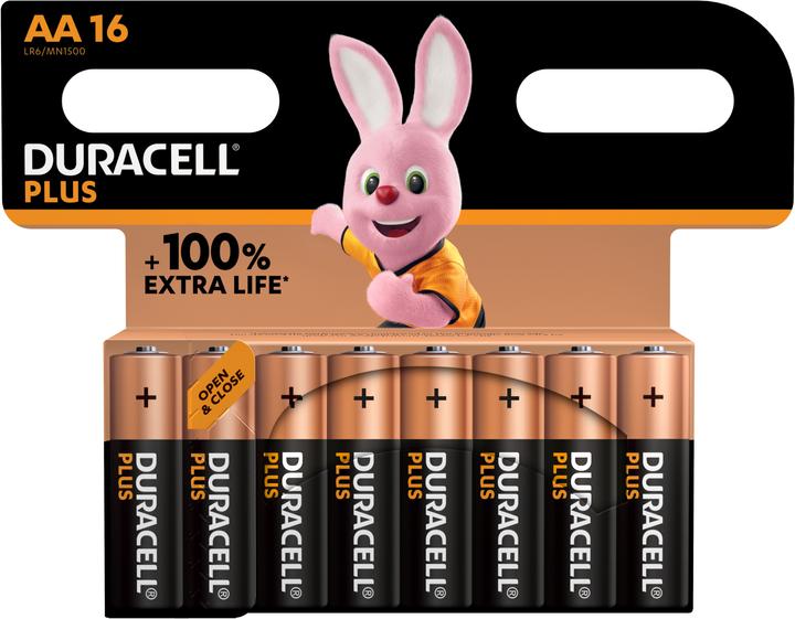 Duracell Plus (16 pz., AA)