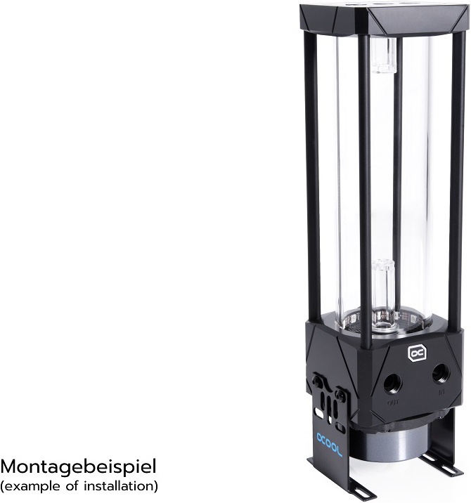 Image du produit Alphacool Aurora D5 Réservoir d'eau de refroidissement universel Noir
