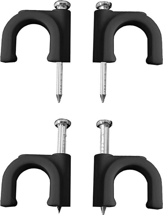 Produktbild Lapafil Heftklammern 48026 Nº 6 Kabel Schwarz 2 X 1 Mm 100 Stück (Kunststoffkabelbinder, 100 Stk.)