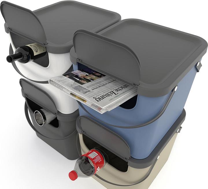 Immagine prodotto Rotho Albula 40 l contenitore per la raccolta differenziata, grigio (40 l)