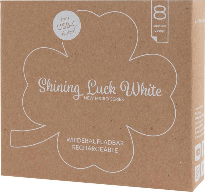 Actual product image 8 seasons design Motif Light Shining Luck Micro S, White (110 lm)