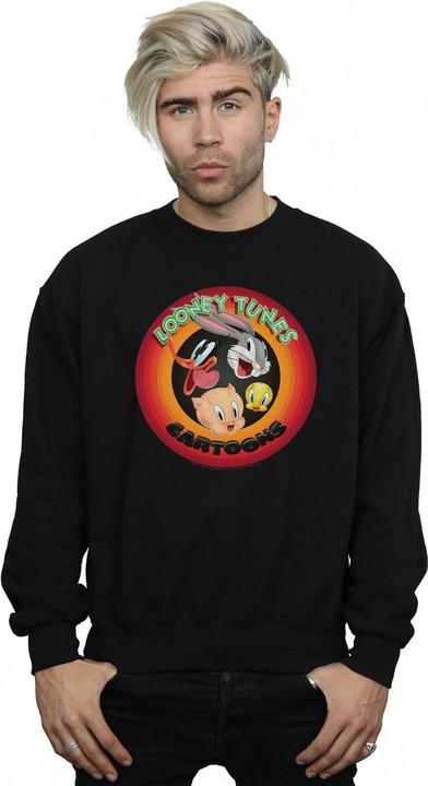 Actual product image Looney Tunes Mens Cartoons Circle Sweatshirt (5XL)