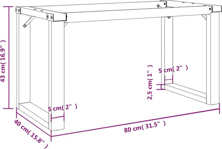 Image du produit vidaXL Couchtischbein