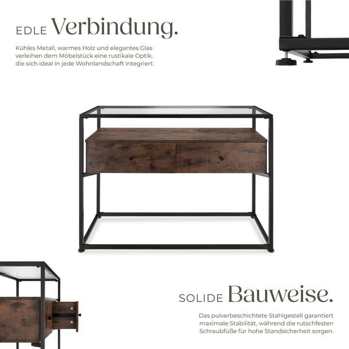 Produktbild tectake Konsolentisch Reading 101,5x41,5x80,5cm