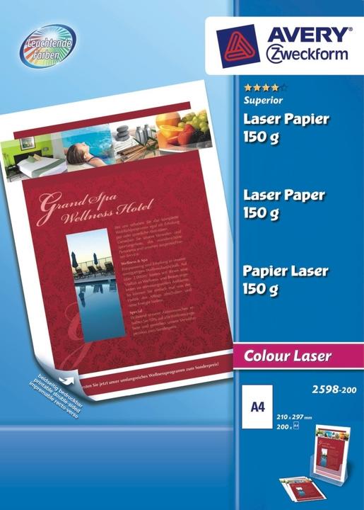 Produktbild Avery Überlegener Farblaser (A4, 200 Blätter, 150 g/m²)