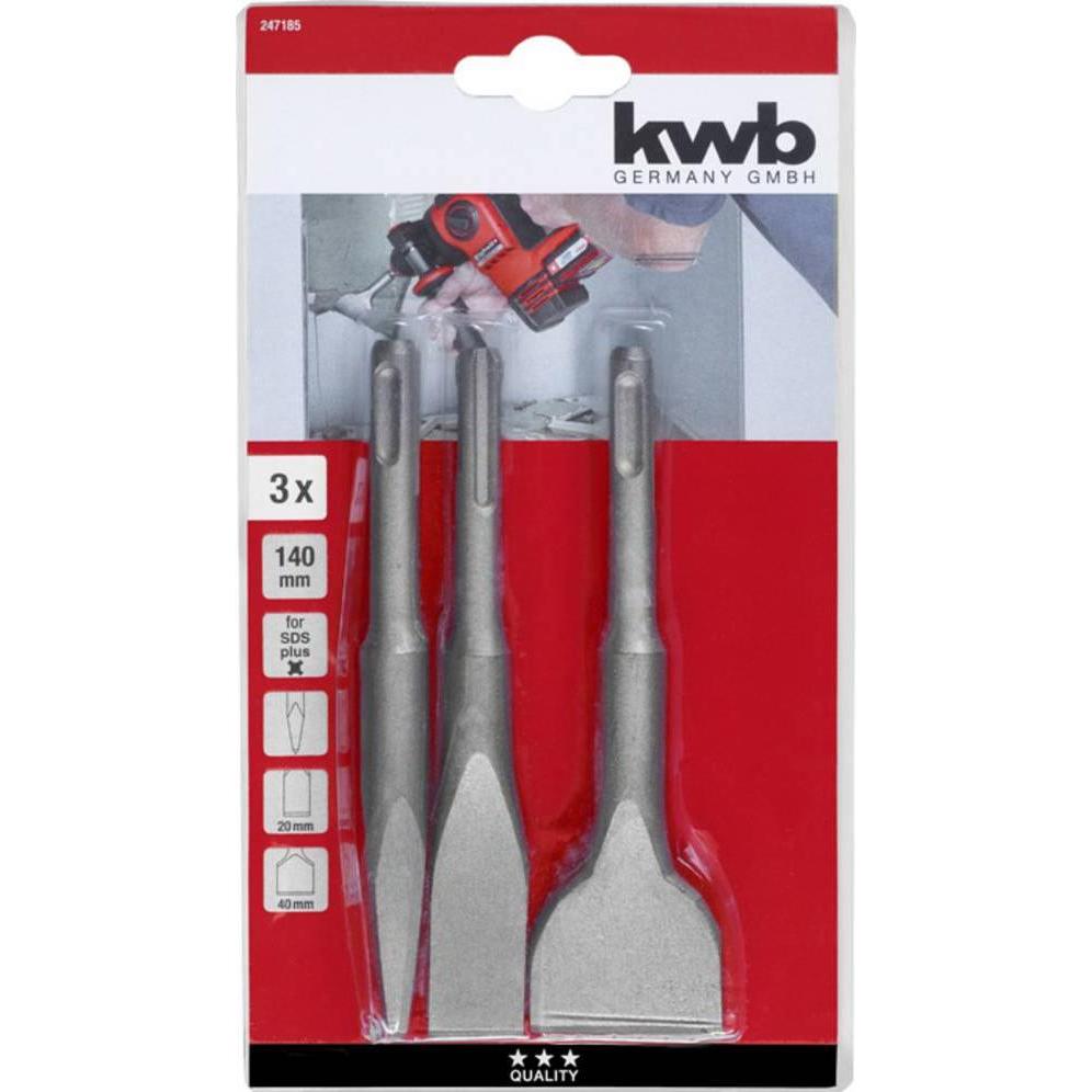 Thumbnail - kwb, Meissel, SDS Meisselset 140mm 3-tlg (140 mm)