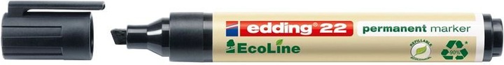 Actual product image Edding 22 EcoLine permanent marker chisel (Black, 5 mm, 10 x)
