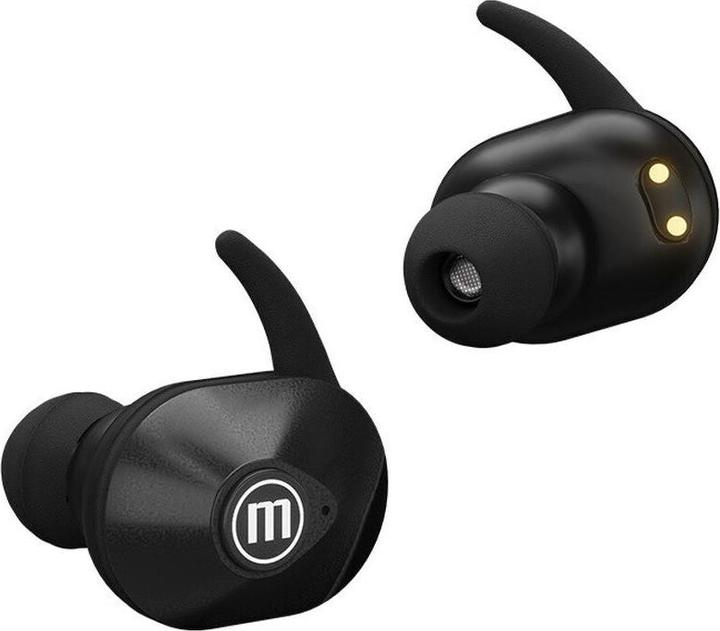 Maxell MINI DUO Wireless In-Ear Headphones with Charging Case Black (20 h, Wireless)
