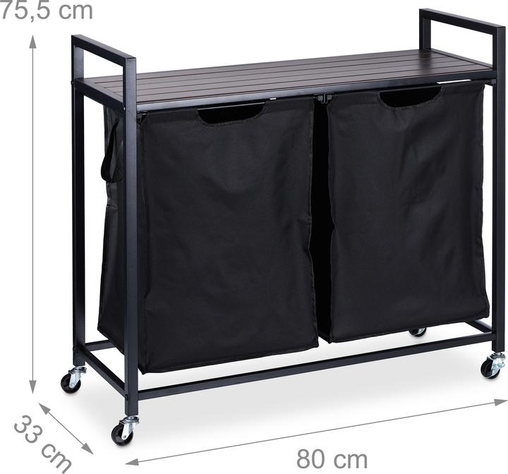 Actual product image Relaxdays Laundry basket shelf (49 l)