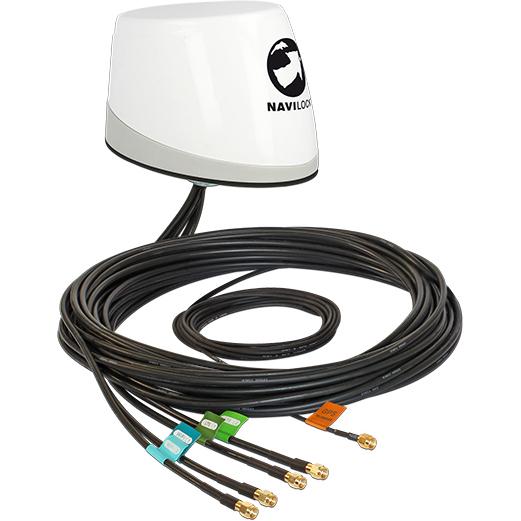 Delock, Fahrzeug Navigation Zubehör, Navilock NL-400 Multiband GNSS LTE-MIMO WLAN-MIMO IEEE 802.11 ac/a/h/b/g/n Antenne ...