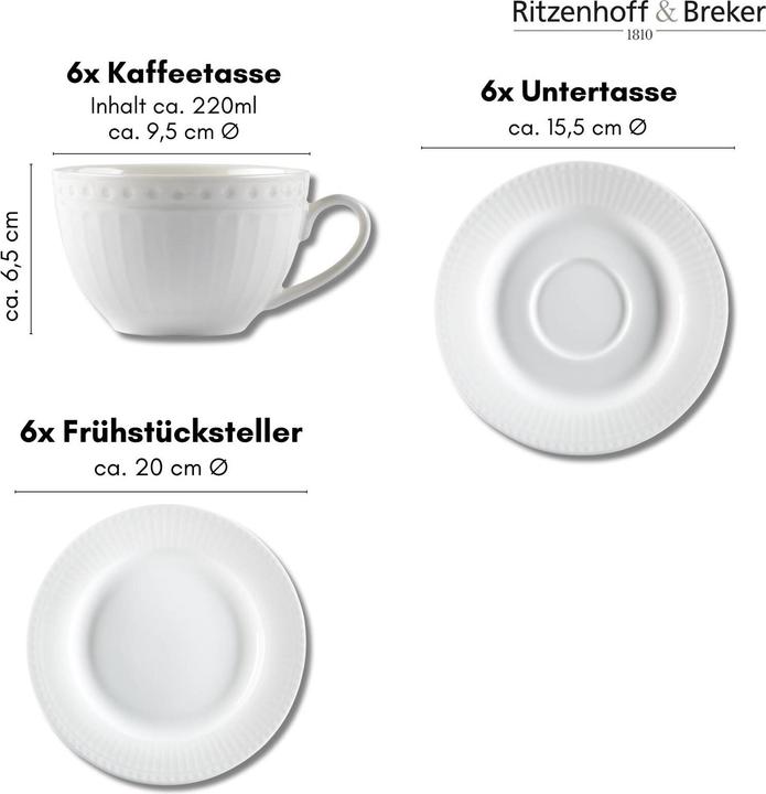 Produktbild Ritzenhoff & Breker Sofia Kaffeeservice (18 Stk.)