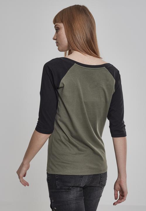 Actual product image Urban Classics Ladies 3/4 Contrast Raglan Tee (5XL)