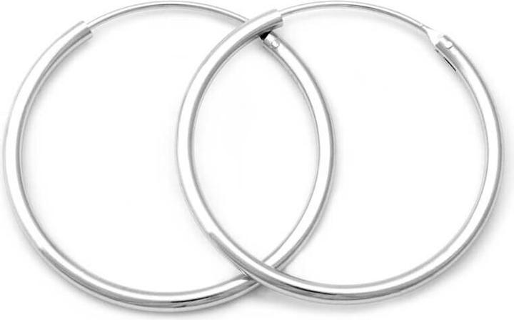 Produktbild Beneto Elegant round earrings made of silver AGUC351 / N - Diameter: 4 cm
