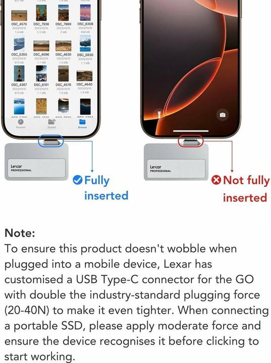 Actual product image Lexar Professional Go SL400 (1 TB)