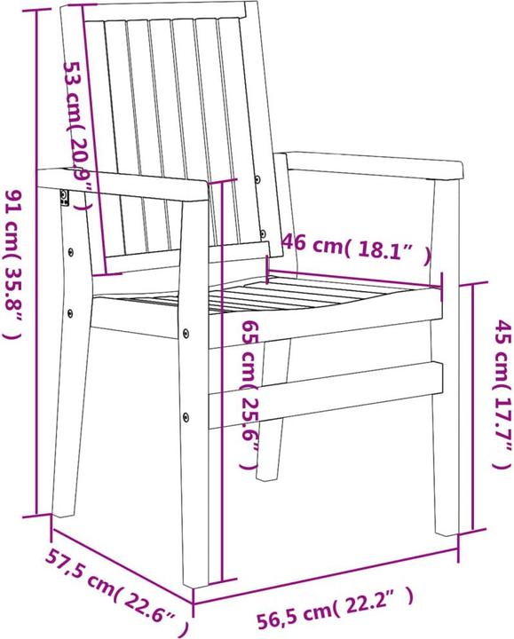 Produktbild vidaXL Garten Essgruppe