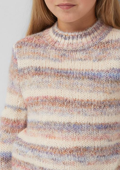 Produktbild s.Oliver Strickpullover Gestreifter Strickpullover im Loose Fit (92)