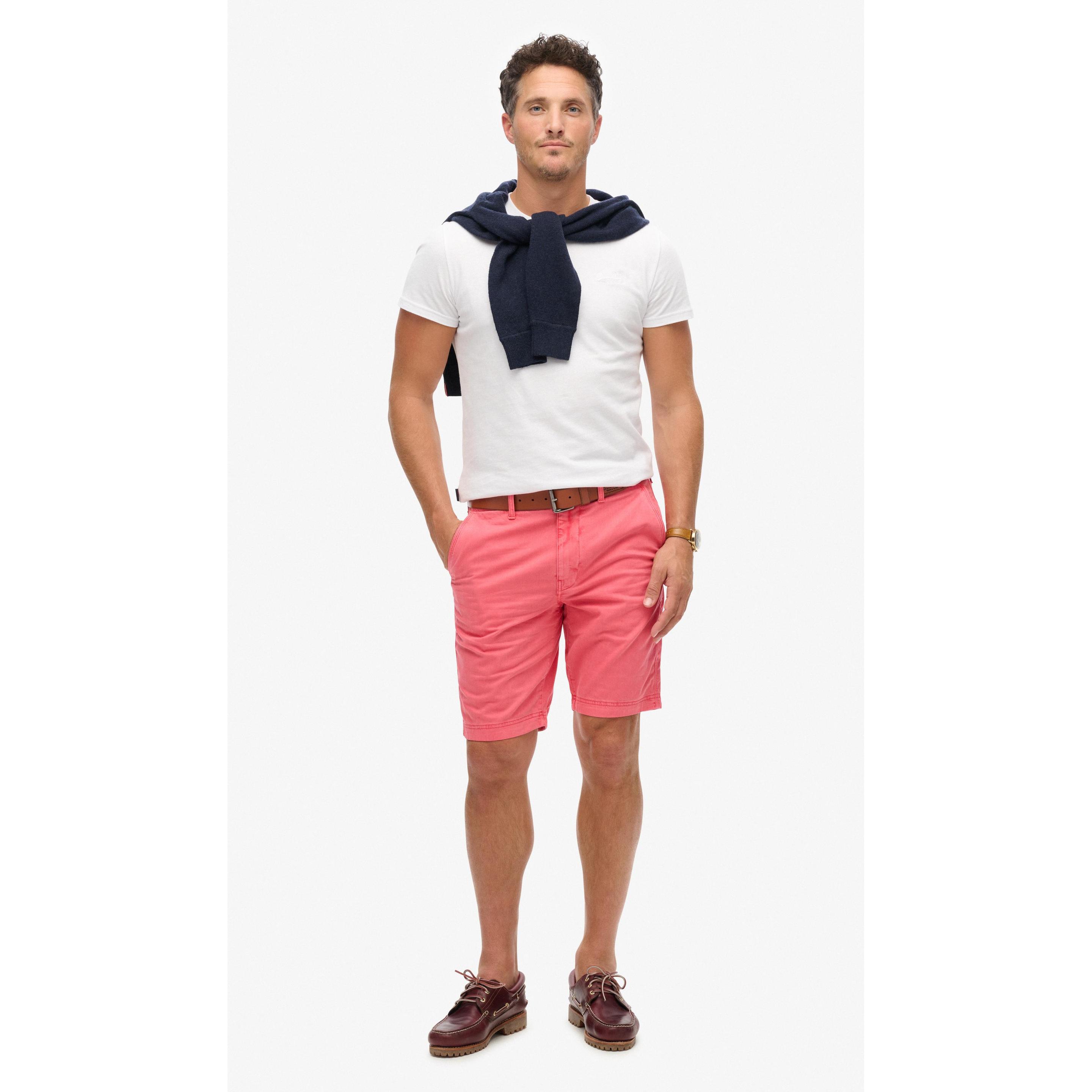 Thumbnail - Superdry, Herren, Shorts, chino shorts officer, Rot, (28)