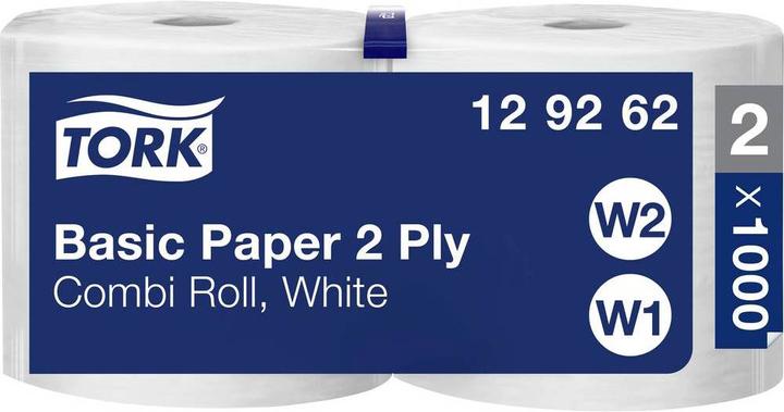 Productafbeelding Tork Standaard papieren doekjes, combinatierol W1/2 (2 x)