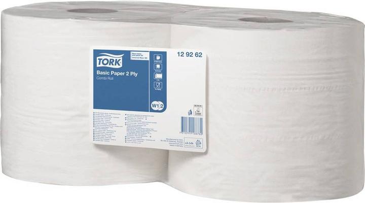 Productafbeelding Tork Standaard papieren doekjes, combinatierol W1/2 (2 x)