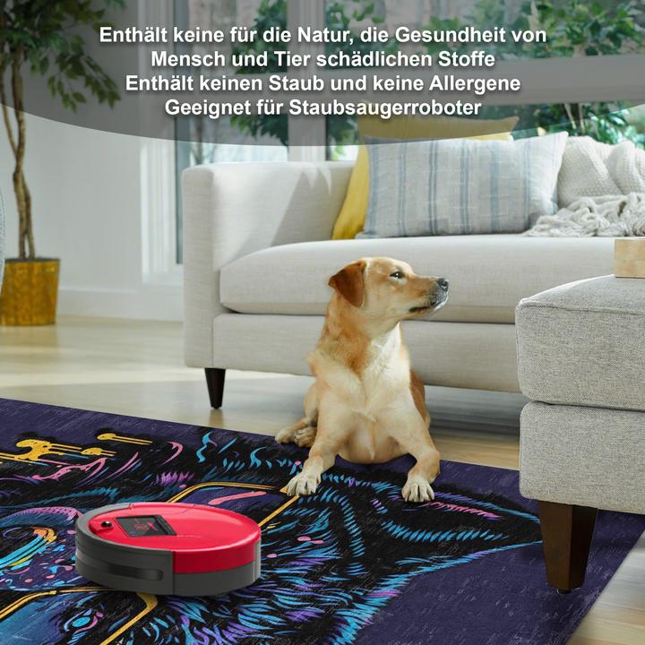 Actual product image Bamyum Fearless Bedruckter Gaming Teppich Chenille-Druck Maschinell Hergestellt 160 x 230 cm (160 x 160 cm)