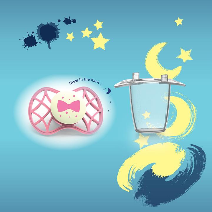 Image du produit Nuvita Air 55 Cool Sucette 0M+ symétrique, Nuit, pomme épicé- 1p. (1 x)