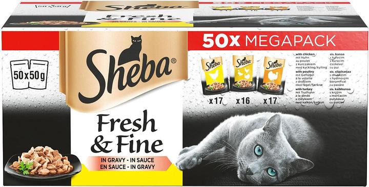 Sheba Pollame fresco&fine 50x50g (Adulto, 1 pz., 2500 g)