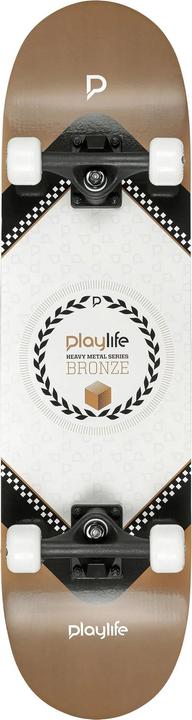 Actual product image Playlife Heavy Metal Bronze Skateboard