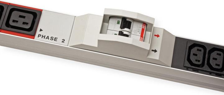 Produktbild Bachmann IT PDU ALU 1HE 24x C13 6x C19 2LS CEE 3x32A rot