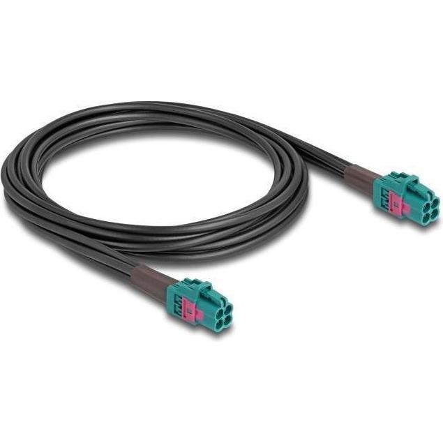 Delock Kabel Mini FAKRA Z Buchse quad zu Mini FAKRA Z Buchse quad A-Typ (Antennenkabel), Antennenkabel
